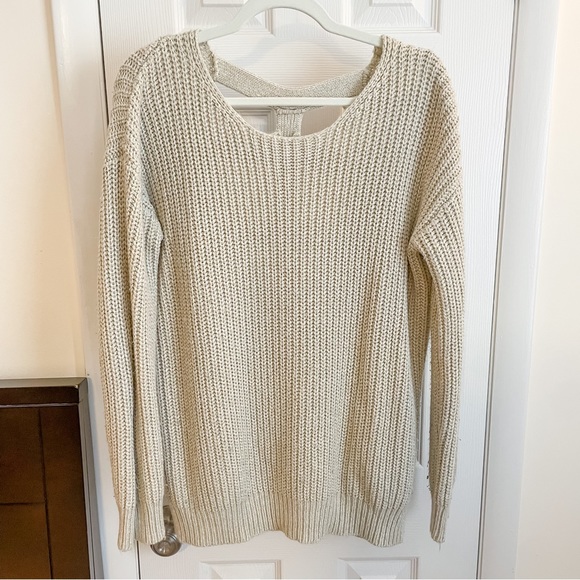 Urban Outfitters Sparkle & Fade Cross Back Sweater - Picture 3 of 5